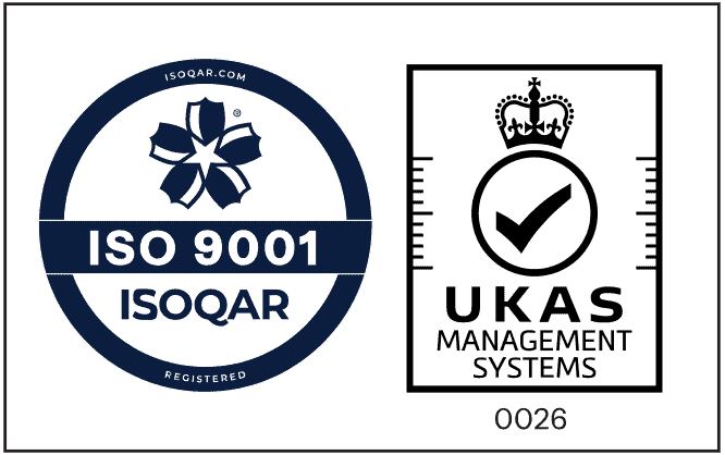 ISO 9001 — Quality Management, UKAS accredited